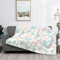 thumbnail image 2 of Rateoe Colorful Butterfly Pattern Flannel Throw Blanket, Ultra-soft Blanket for Bed, Couch, Car, Hypoallergenic Anti-pilling blanket-40"x30"(Horizontal), 2 of 6