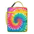 thumbnail image 5 of Tie Dye Insulated Lunch Bag Box Student Reusable Lunch Bag with Water Bottle Holder Lunchbox Work Travel, 5 of 6