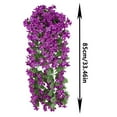 thumbnail image 2 of Yongcuo Artificial Bougainvillea Garland 6.5 Feet Long, Lifelike Silk Flowers for Home, Wedding, Party Decoration Purple, 2 of 3