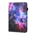 thumbnail image 2 of SaniMore Wallet Case for iPad 10th Generation 10.9" 2022, Auto Wake/Sleep PU Leather Shockproof TPU Shell Painted Magnetic Clasp Card Slot Pen Holder Anti-slip Strip Stand Drop-proof Case, Starsky, 2 of 9
