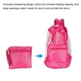 thumbnail image 3 of Uxcell Mesh Beach Bag Large Mesh Backpack Drawstring Storage Bags, Pink, 3 of 5
