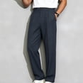 thumbnail image 4 of Big & Tall Mens Dress Pants Business Casual Pleated Front Wrinkle Free Work Golf Trousers Gifts for Men, 4 of 4