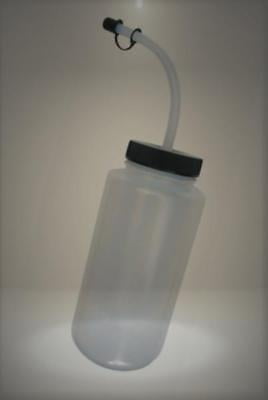 White A&R Sports Quart-Plus Water Bottle with Curved Straw Cap 