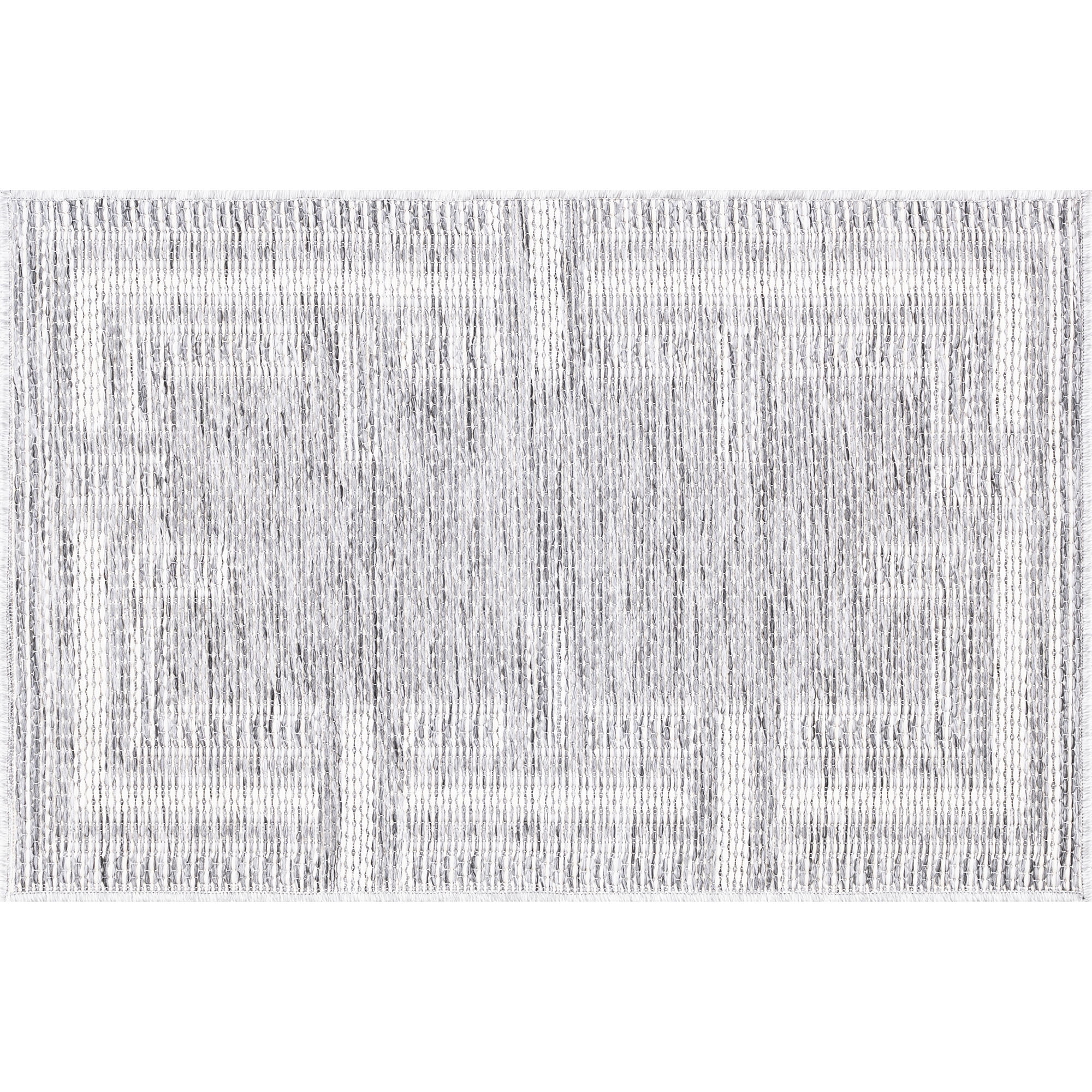 Bliss Rugs Bailey Transitional 2' x 3' Gray and White Indoor Outdoor Area Rug