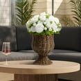 thumbnail image 2 of My Texas House 8 Inch Goblet Woven Planter Urn Shape, Brown, 2 of 9