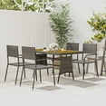 thumbnail image 1 of vidaXL 5 Piece Outdoor Dining Set Poly Rattan Grey, 1 of 1
