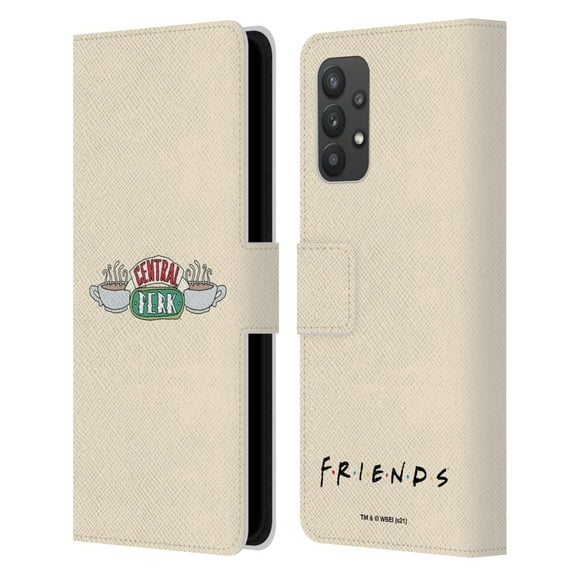 Head Case Designs Officially Licensed Friends TV Show Iconic Central Perk Leather Book Wallet Case Cover Compatible with Samsung Galaxy A32 5G / M32 5G (2021)