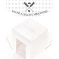 thumbnail image 3 of 60 cajas individuales desechables para cupcakes, caja individual blanca con ventana de 3.6 x 3.6 x 4.3 pulgadas, soportes para cupcakes, 3 of 4