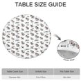 thumbnail image 6 of White Cow Milk Pattern Round Fitted Tablecloth with Elastic Edge,Dining Table Cover Waterproof,Outdoor Round Tablecloth for Camping,Dining,Indoor and Outdoor, 6 of 7
