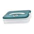 thumbnail image 3 of Caja para albóndigas con tapa, caja para guardar galletas de azúcar con asa, organizador 2 capas, 3 of 9