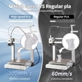 thumbnail image 2 of 3D Printing Filament Basic PLA Filament 1.75mm 300mm/s 1kg Cardboard Spool Dimensional Accuracy +/- 0.03 mm Fit Most 3D FDM Printer, Cold White, 2 of 7