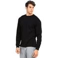 thumbnail image 2 of Thermal Top - Men's Classic Crewneck Waffle Knit Thermal Top 3XL, Black - 1, 2 of 4