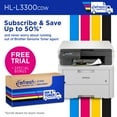 thumbnail image 6 of Brother Wireless HL-L3300CDW Digital Color Printer with Copy & Scanning, Duplex and Mobile Printing, 6 of 9