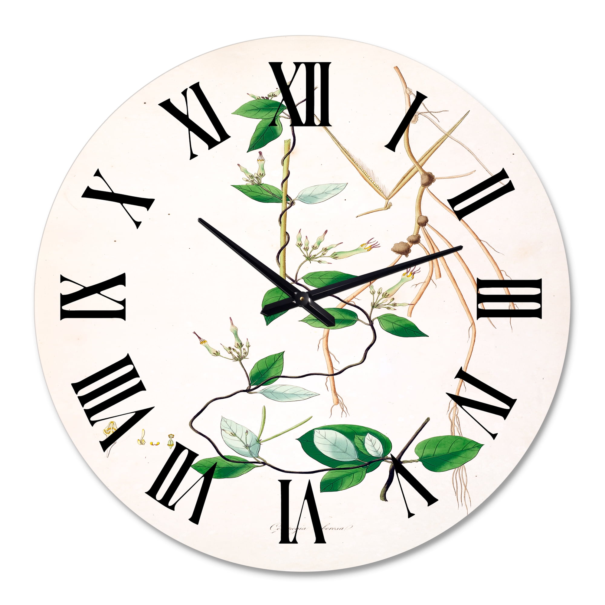 Designart 1 in Quartz Farmhouse Wall Clock