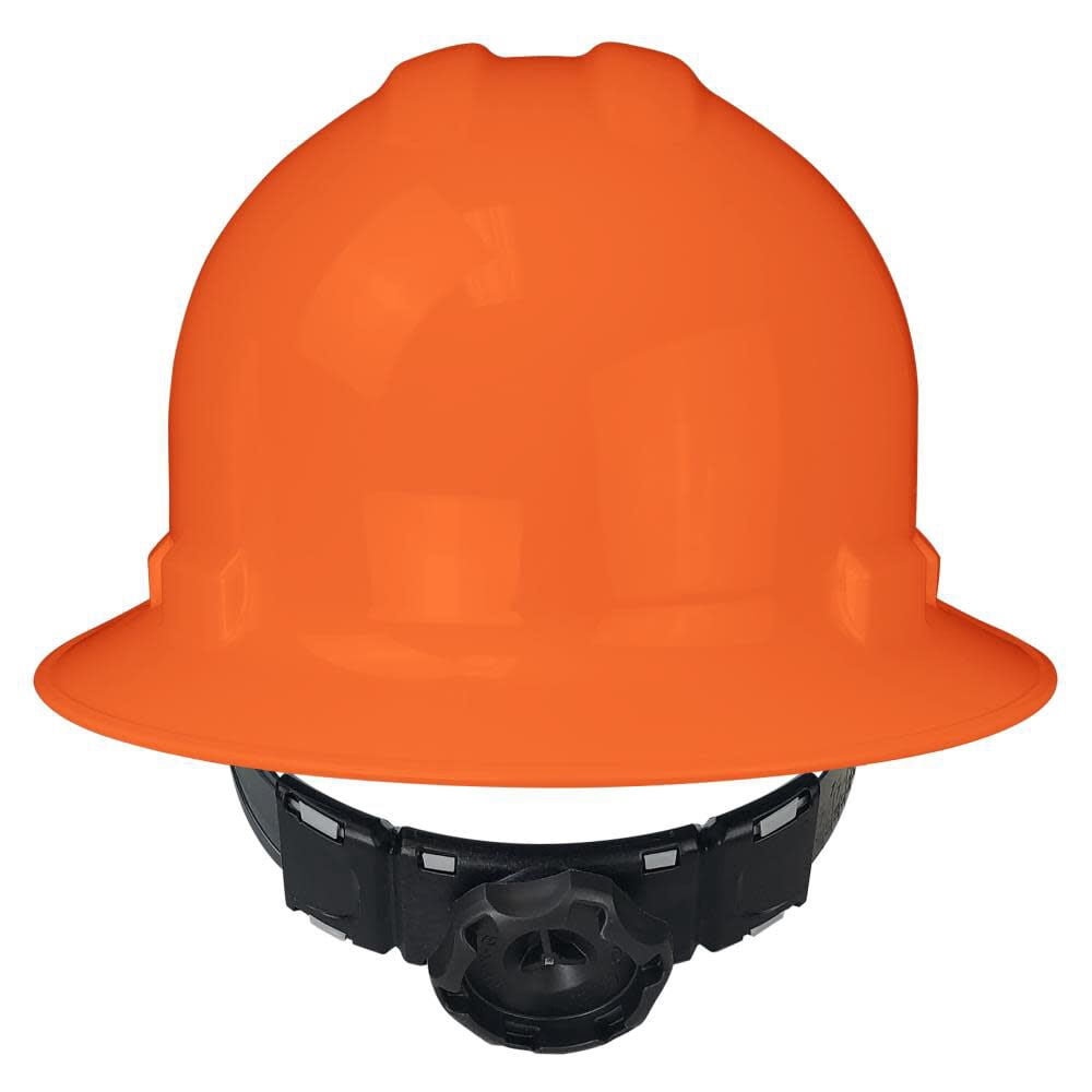 Radians Full Brim Hard Hat 6-Point Ratchet - Hi-Viz Orange