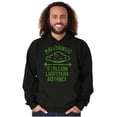 thumbnail image 5 of Funny Antisocial Social Distance UFO Hoodie Sweatshirt Women Men Brisco Brands L, 5 of 6