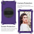 thumbnail image 2 of Dteck Case for Samsung Galaxy Tab A 8.0-inch T290 T295 (2019 Released) ,Shockproof Rubber Hybrid EVA Protection Hand /Shoulder Strap Hard Kickstand Back Cover,Purple+Black, 2 of 6