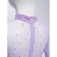 thumbnail image 5 of Kaerm Big Girl's Sparkly Figure Skating Dresses Ballet Dance Tutu Skirted Jazz Latin Gymnastics Dancewear Purple 8, 5 of 7