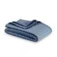 thumbnail image 2 of Mainstays Textured Plush Throw Blanket, Weathered Blue, 50 x 72 in, 2 of 5