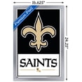 thumbnail image 3 of NFL New Orleans Saints - Logo 21 Wall Poster, 14.725" x 22.375", Framed, 3 of 3