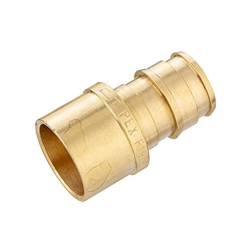 1" PEX x 1" Female Sweat F1960 Expansion Adapter Fitting Lead-Free Brass 