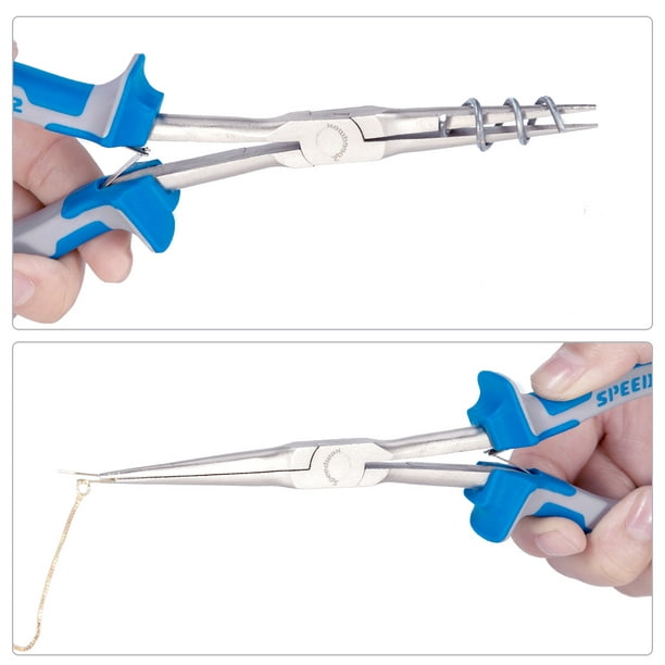 SPEEDWOX Long Reach Needle Nose Pliers 7 Inches Slim Extra Long Nose Mini  Precision Wire Looping Fine Pliers for Hard to Reach Narrow Spaces Smooth