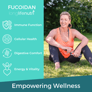 LongLifrNutri Fucoidan 500mg - 120 Vegetarian Capsules, Brown Seaweed Extract for Energy & Wellness