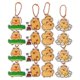 thumbnail image 2 of Key Pendant 16Pcs Adorable Keychain Accessory For Women And Girls Light Brown Color Bag Hanging Decor, 2 of 4