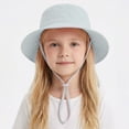 thumbnail image 2 of JFOPQVSM Toddler Kids Sun Hat UPF 50+ Wide Brim Bucket Hat Outdoor Baby Beach Hat for Boys Girls 1-10 Years, 2 of 4