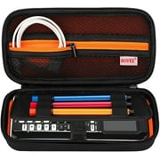 BOVKE Hard PU Graphing Calculator Carrying Case for Texas Instruments TI-84 Plus CE/TI-83 Plus CE/Casio fx-9750GII, Extra Zipped Pocket for USB Cables, Manual, Pencil, Ruler and Other Items, Black