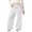 White, variant on ibiyuan Girls Wide Leg Sweatpants Straight-Fit Girls Joggers Size 8 Wide Leg Dress Pants Cargo Pants Girls Full Length Elastic Waist Long Trousers Y2k Streetwear Outdoor Pants