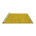 thumbnail image 2 of Ahgly Company Machine Washable Indoor Rectangle Solid Yellow Modern Area Rugs, 8' x 12', 2 of 4