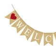 thumbnail image 5 of Mobutofu Bridal Banner Swallowtail Shape Welcome Letter Printing Flag for Wedding Party 1 Set, 5 of 8