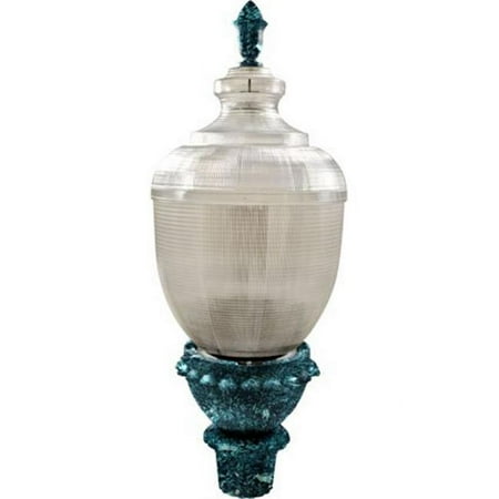 

150 watt Metal Halide Mogul Base Multi-Tap Clear Acorn Post Top Fixture with UL Listed Wire & Cable Black Bronze & Verde Green