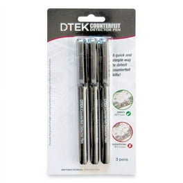 DTEK Counterfeit Detector Pens, U.S. Currency, 3/Pack DTEK Counterfeit Detector Pens, U.S. Currency, 3/Pack