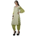 thumbnail image 3 of Moomaya Women's Printed Indian Ethnic Clothing Set-Printed Kurta w/ Pants, Designer Tunic Dress, 3 of 9