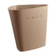 thumbnail image 4 of Cubo de basura triangular, cubo de basura moderno y creativo con apertura superior para sala de estar, Crema, 4 of 7
