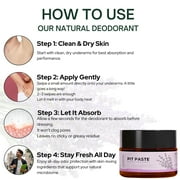 Aluminum-Free Deodorant Cream – Natural Odor Protection with Lavender & Grapefruit, Shea & Cocoa Butter, 2 oz