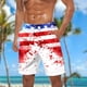 thumbnail image 4 of Pantalones Cortos para Hombre de Cintura Elástica con Bolsillos Pantalones de Playa de Impresión Casual, Poliéster Ligero de Moda para la Primavera Verano Al Aire Libre Y el Uso Diario, 4 of 5