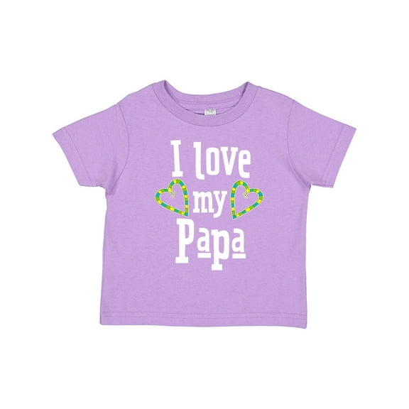 Inktastic I Love My Papa Hearts Boys or Girls Toddler T-Shirt