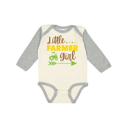 

Inktastic Little Farmer Girl Gift Baby Girl Long Sleeve Bodysuit