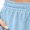 Blue, variant on Women's 2 Piece Casual Outfit Set, Solid Color V Neck Cropped Long‑Sleeve Top Drawstring Elastic Waist Pants with Pockets, Fashion Matching Suit Casual Daily Wear