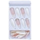thumbnail image 4 of Blanco/Rosa/Diamante, 24 Piezas 6 Tamaños Diferentes Uñas Postizas y Cápsulas, Cápsulas de Uñas Acrílicas para Nail Art Uñas Artificiales Largas con Caja Uñas Postizas Acrílicas, Natural Completo brillar  Electrónica, 4 of 5