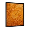 thumbnail image 2 of Designart "Orange Abstract Swirl Assemblage VII" Abstract Framed Wall Art - Modern Orange Abstract Collages Hallway Framed Wall Art Decor, 2 of 6