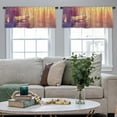 thumbnail image 5 of LALILO Kitchen Curtain Valance Cute Forest Animals Animal Rod Pocket Window Curtain 52"x 18" Set of 2, 5 of 7