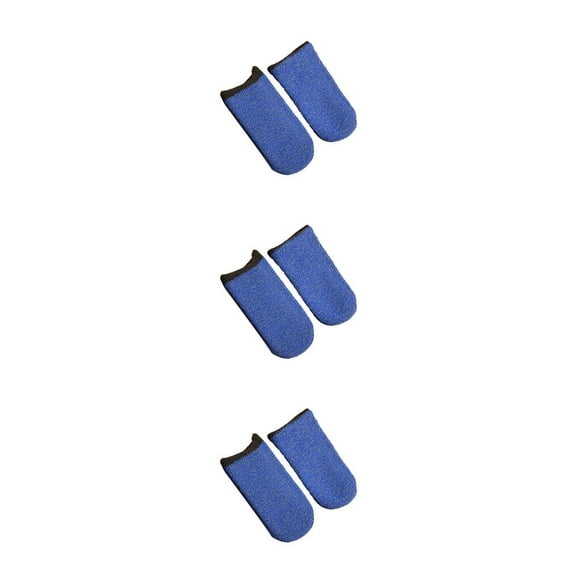 ZLight 2 Pcs Gants de Jeu Résistants à la Transpiration pour Doigts Manchon Élastique Écran Tactile Non Rayant Contrôleur de Jeu Bleu 3Ensemble