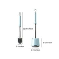 thumbnail image 3 of LACKUST Toilet Brush and Holder Set Clearance,Long Handle Toilet Bowl Hard Bristles Brush Cleaning Set - Compact,Blue, 3 of 8