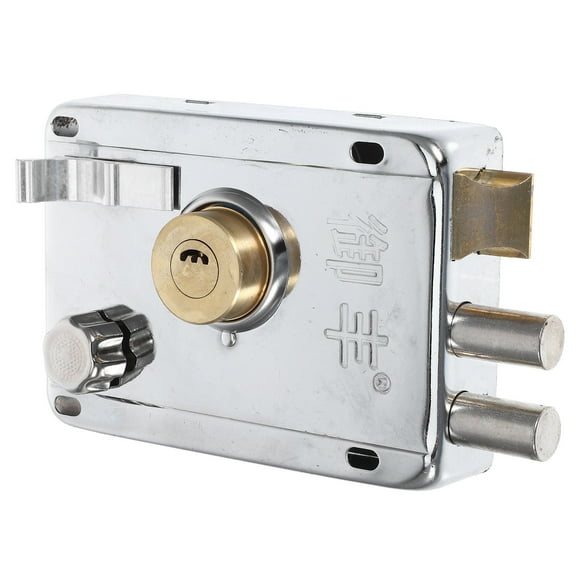 FRCOLOR  Steel Door Security Lock Dead Bolt Locks for Exterior Doors Silver