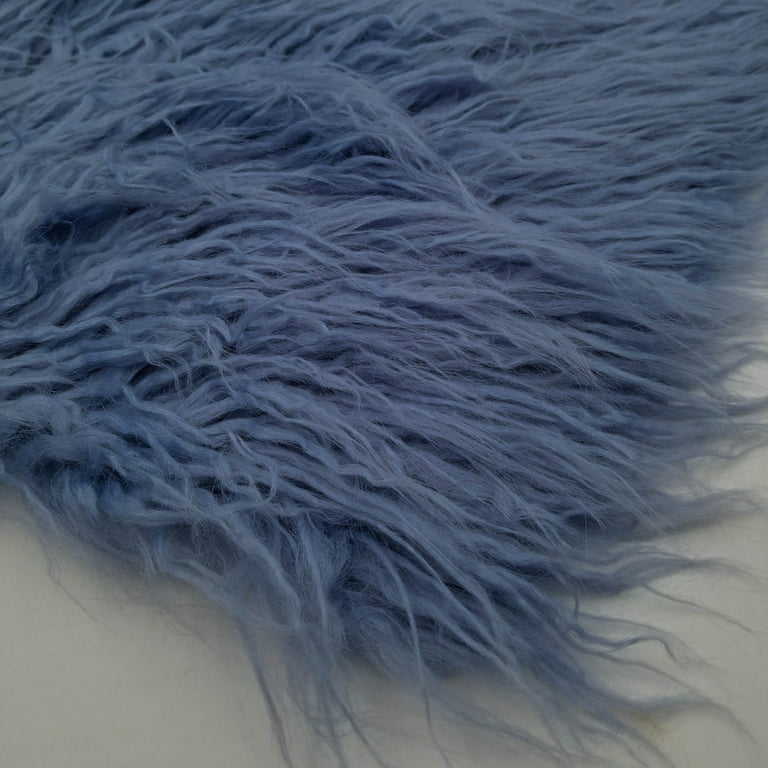 Dusty Lilac Mongolian Sheep Wool 2-3 Inches Long Pile Faux Fur Fabric by  the Yard
