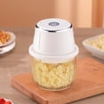 thumbnail image 3 of 350ML Electric Garlic Chopper, Mini Portable Veggie Choppers, Garlic Grinder Masher Onion Chopper, Blender to Vegetable, USB Charging, Wireless Food Processor for Ginger, Chili, Fruit, Meat, etc, 3 of 5